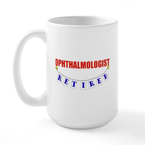 White - Retired Ophthalmologist Large Mug