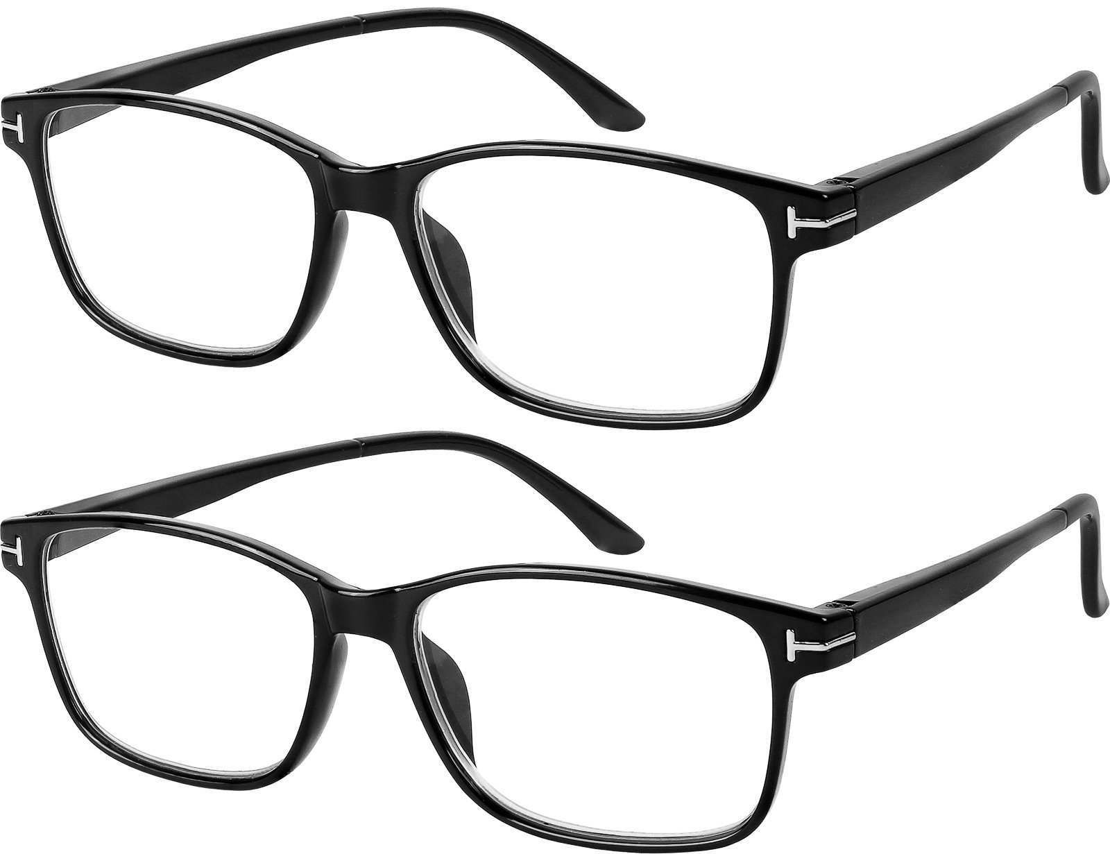 Success Anti Glare Computer Glasses 2 Pack - Blue Light Blocking for Men & Women +1.5 for Office & Gaming
