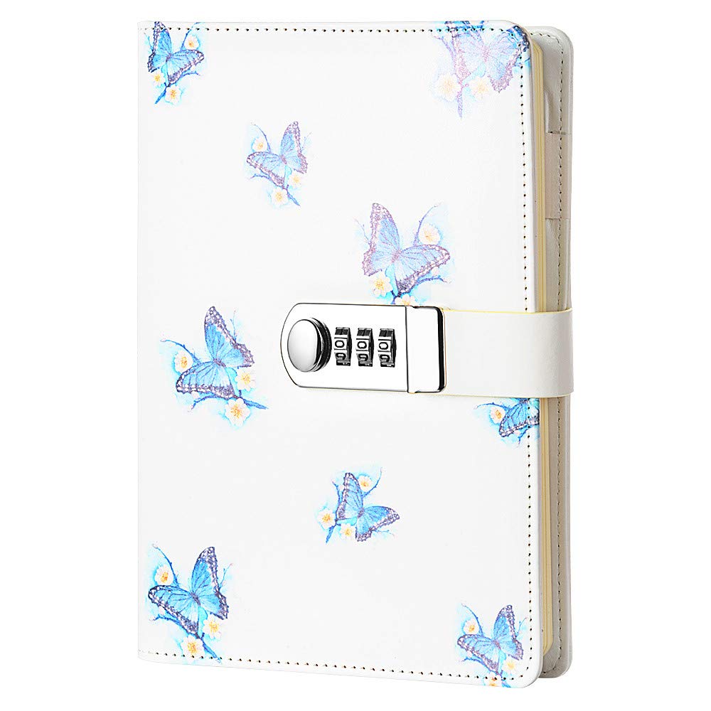 Secure A5 Password Lock Journal - Digital Combination Locking Diary Notebook with Cover, Perfect for Personal Writing, Travel Planner & Gift Ideas (Style 2)