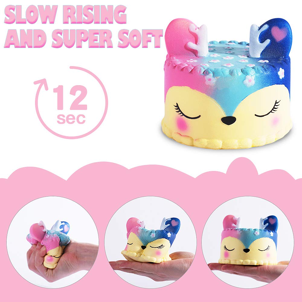 DIY Kawaii Animal Squishy Toys for Kids - 3D Blank Paint Your Own Squishies Arts & Crafts Kit (5 Pack) - Creative Stress Relief Gift for Boys & Girls Ages 3-6 - Fun Sensory Play, Birthday Party Favors & Classroom Activities