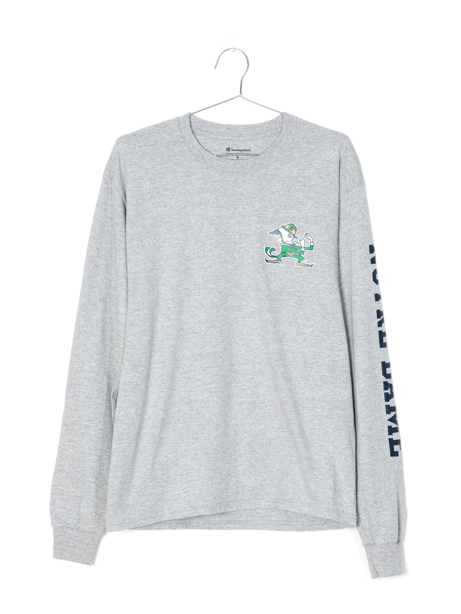 Champion Notre Dame Fighting Irish Long Sleeve T-Shirt - Men's College Football Fan Apparel - Perfect for Game Day, Tailgating & School Spirit