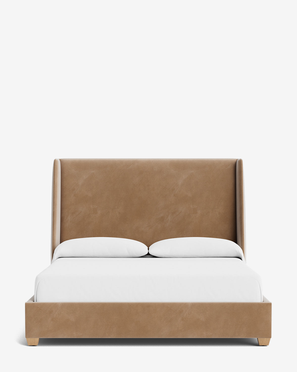 Walt Bed Tall Headboard - Queen Size Upholstered Bed Frame with Adjustable Height - Perfect for Modern Bedroom Decor & Small Spaces