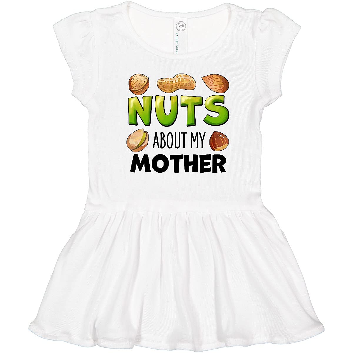 Buy Inktastic Nuts About My Mother Peanut Almond Pistachio Toddler Dress - Cute Nut-Themed Outfit for Baby Girls & Toddlers - Perfect for Mother's Day, Family Photos & Special Occasions