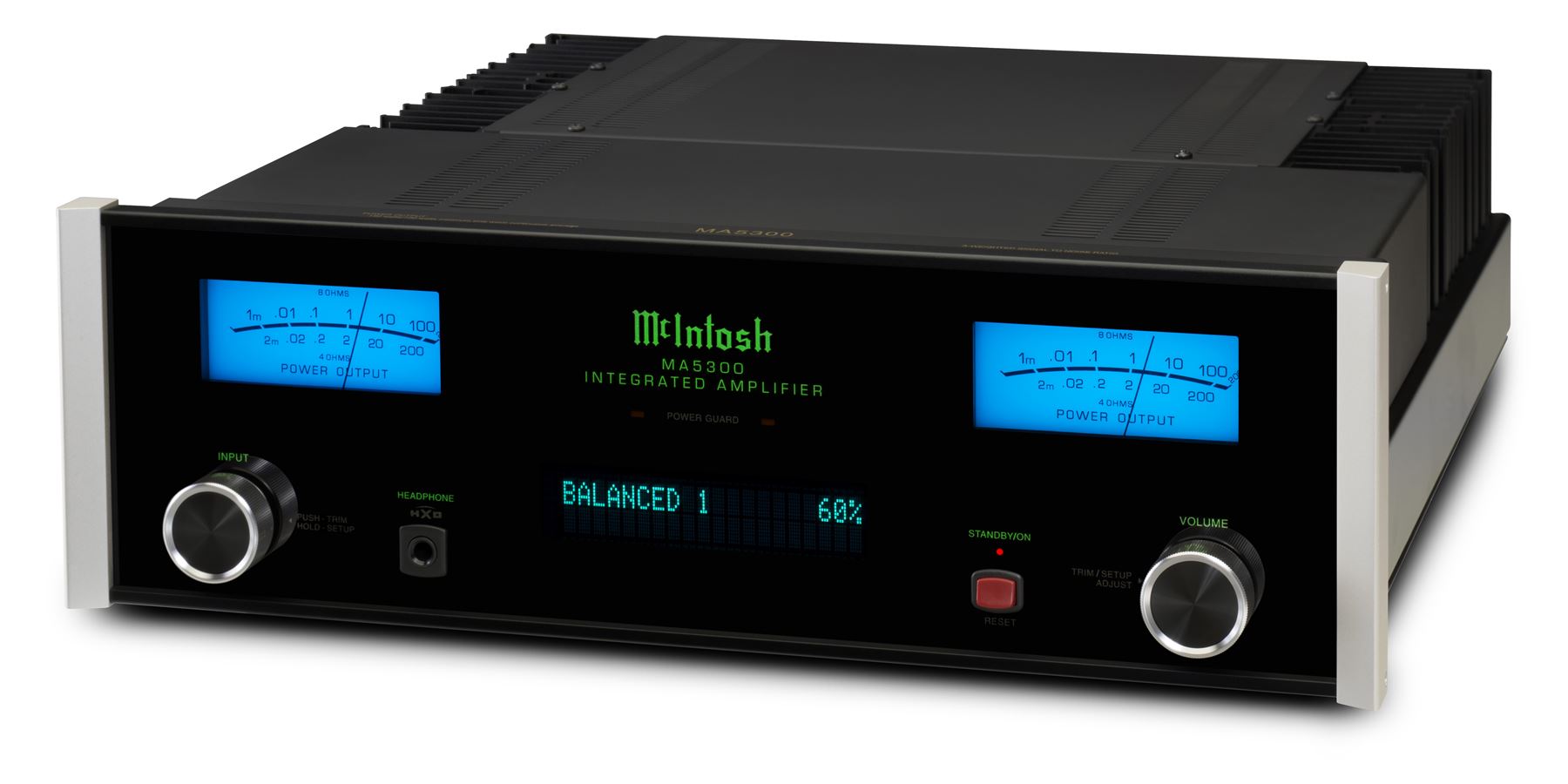 McIntosh MA5300 Integrated Stereo Amplifier - High Power Home Audio System for Music Lovers & Audiophiles | Perfect for Living Room, Home Theater & Hi-Fi Setup
