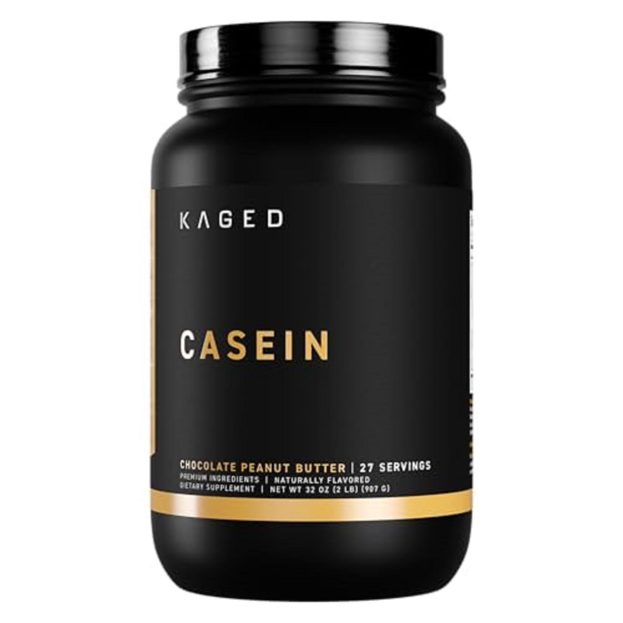 Kaged Premium Micellar Casein Protein Powder - Chocolate Peanut Butter Flavor | Slow-Release Muscle Recovery Supplement | Banned-Substance Free | 25 Servings | Ideal for Post-Workout Recovery & Overnight Muscle Growth