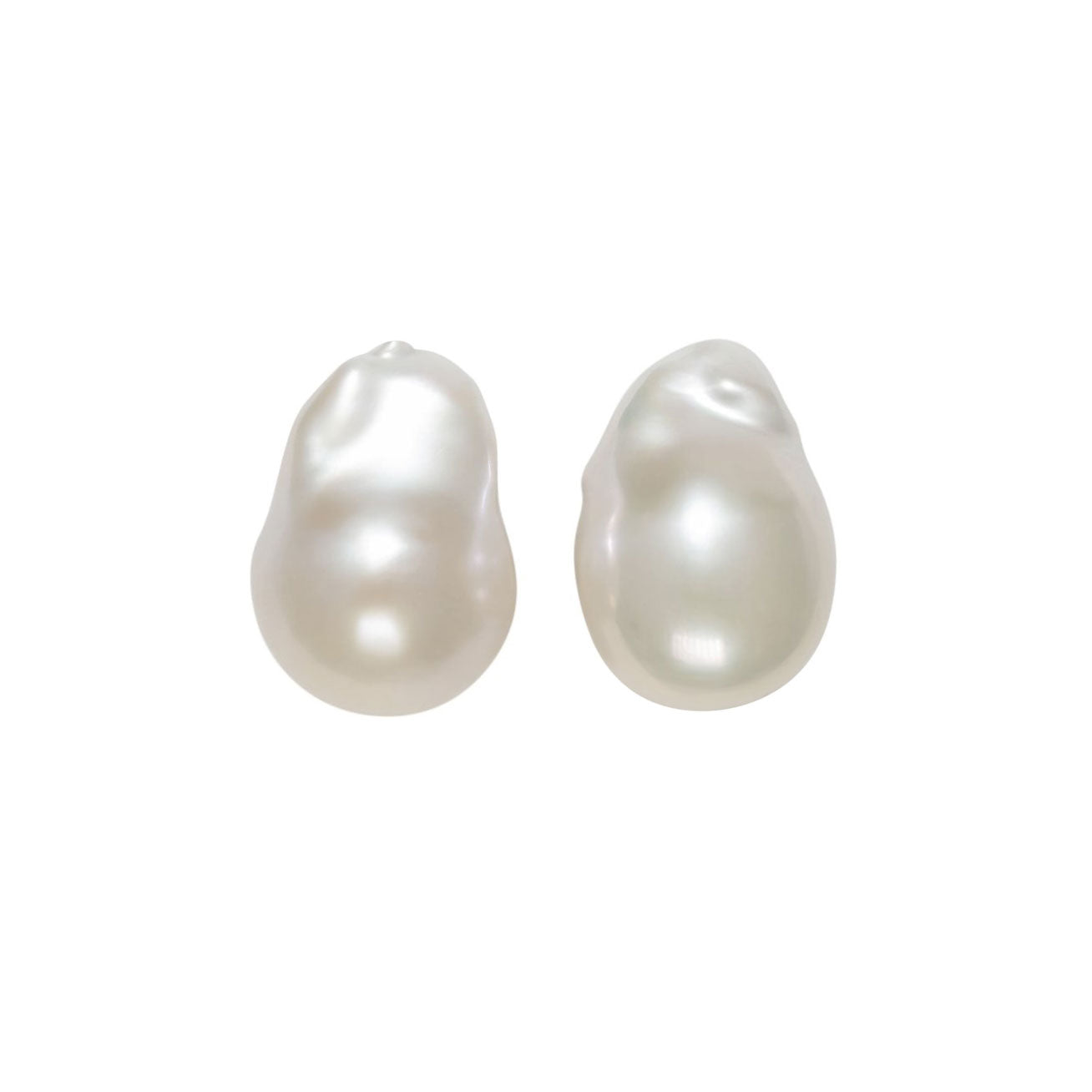 18K Gold Baroque Pearl Earrings for Women - Elegant Vintage Style Jewelry Gift for Wedding, Anniversary & Special Occasions