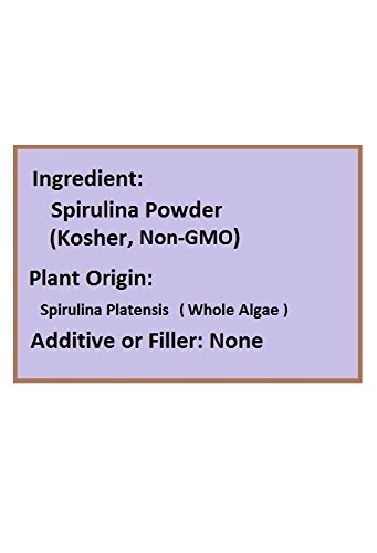 NuSci 100% Pure Spirulina Powder - Fresh, Kosher, Non-Irradiated Superfood (5000g/11lb) for Energy Boost, Smoothies & Detox