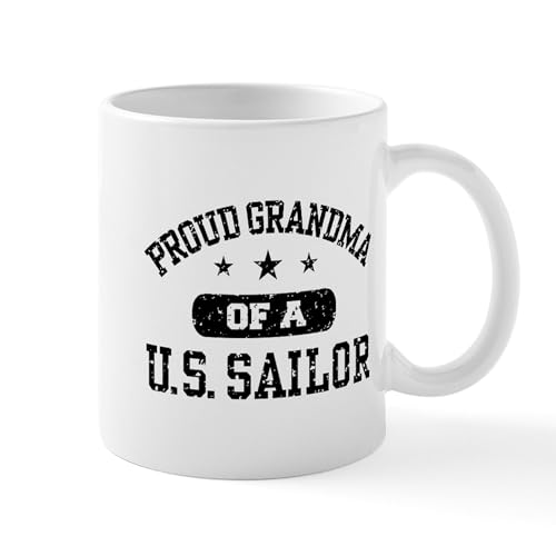 White - Proud Grandma Of A US Sailor Mug