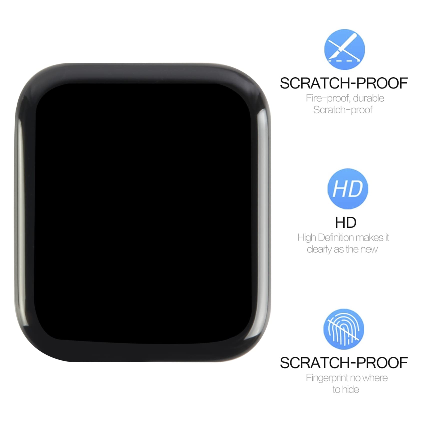 Apple Watch SE 44mm Screen Replacement Kit - LCD Display Touch Screen Digitizer Assembly with Free Tempered Glass & Repair Tools | Compatible with Apple Watch SE 44mm (2020 Model) | Perfect for DIY Repairs, Cracked Screen Replacement & Water Damage Fixes