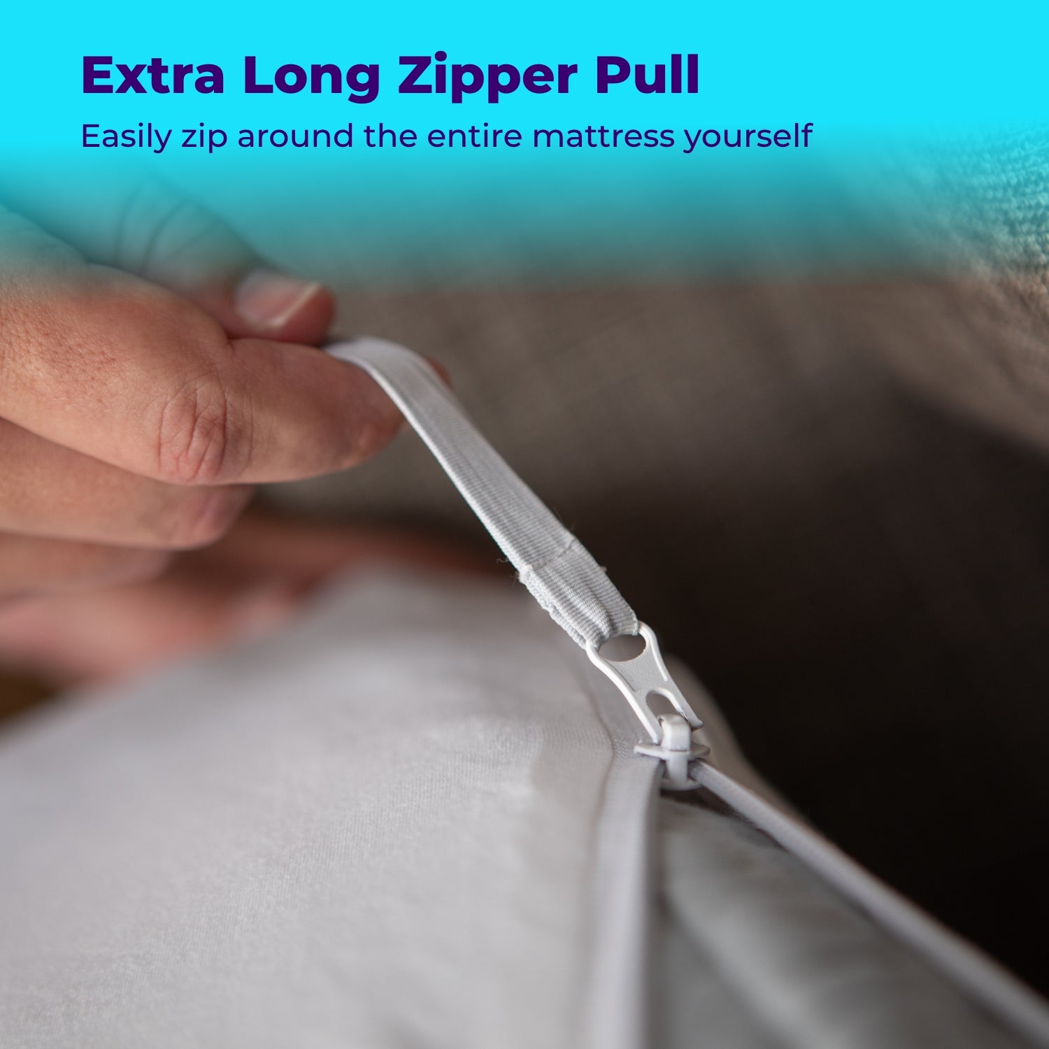 Zip Fit Sheets - Premium Fitted Bed Sheets with Deep Pockets for Mattresses - Perfect for Home, Hotel, and Dorm Room Use