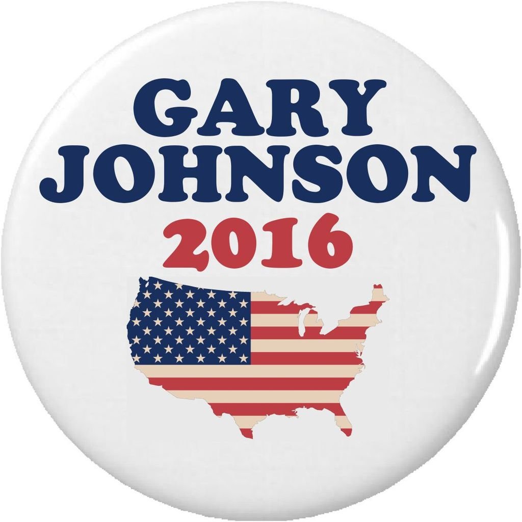 Gary Johnson 2016 Presidential Campaign Pinback Button - America Election Collectible for Political Memorabilia & Campaign Support