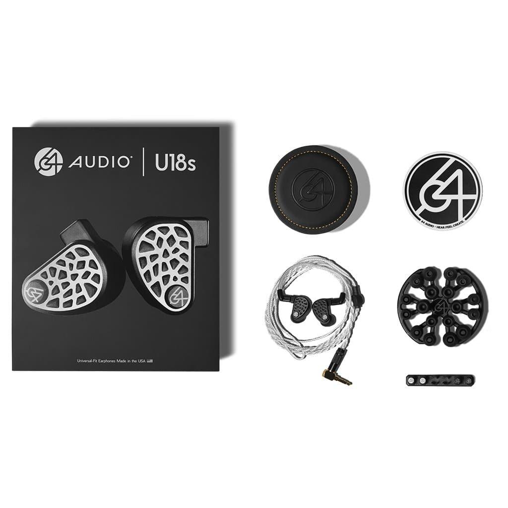 64 Audio U18S Premium In-Ear Headphones with Open Box - Perfect for Audiophiles, Musicians & Studio Recording