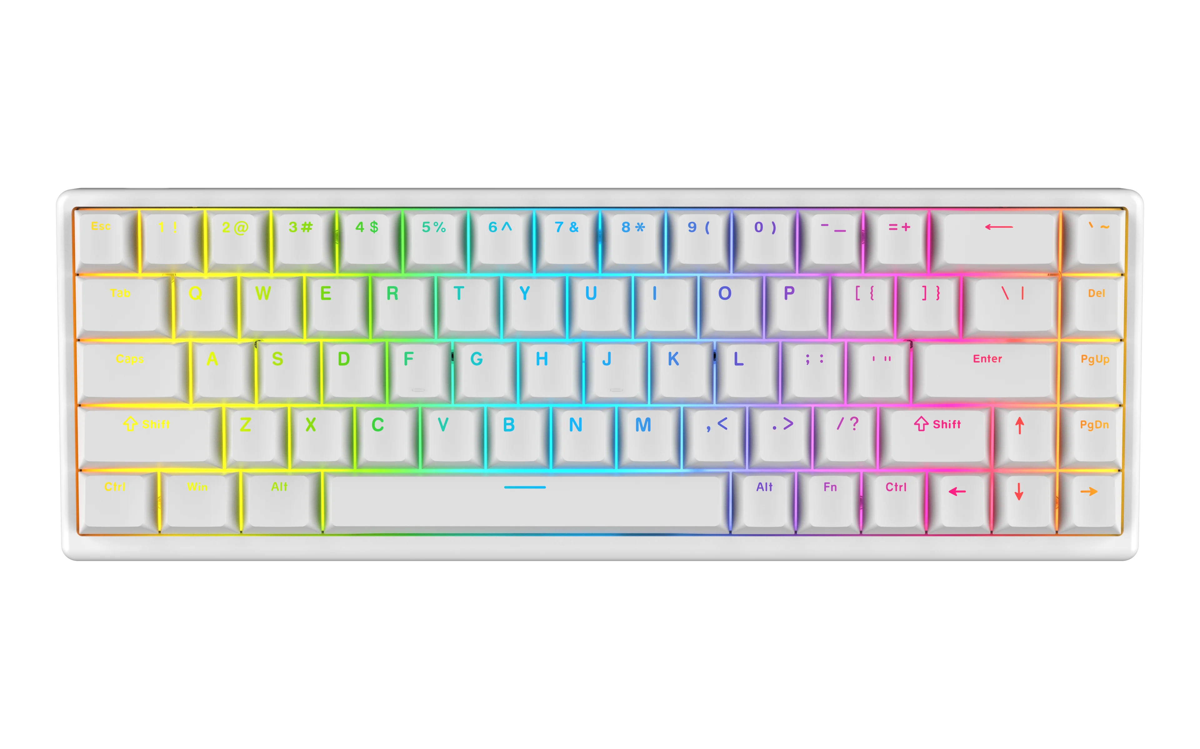 Arbiter Studio TENKO Polar 65+ Hall Effect Magnetic Gaming Keyboard - 65% Compact Mechanical Keyboard with Fast Trigger for PC, Mac - Perfect for FPS, MOBA Gaming & Office Work
