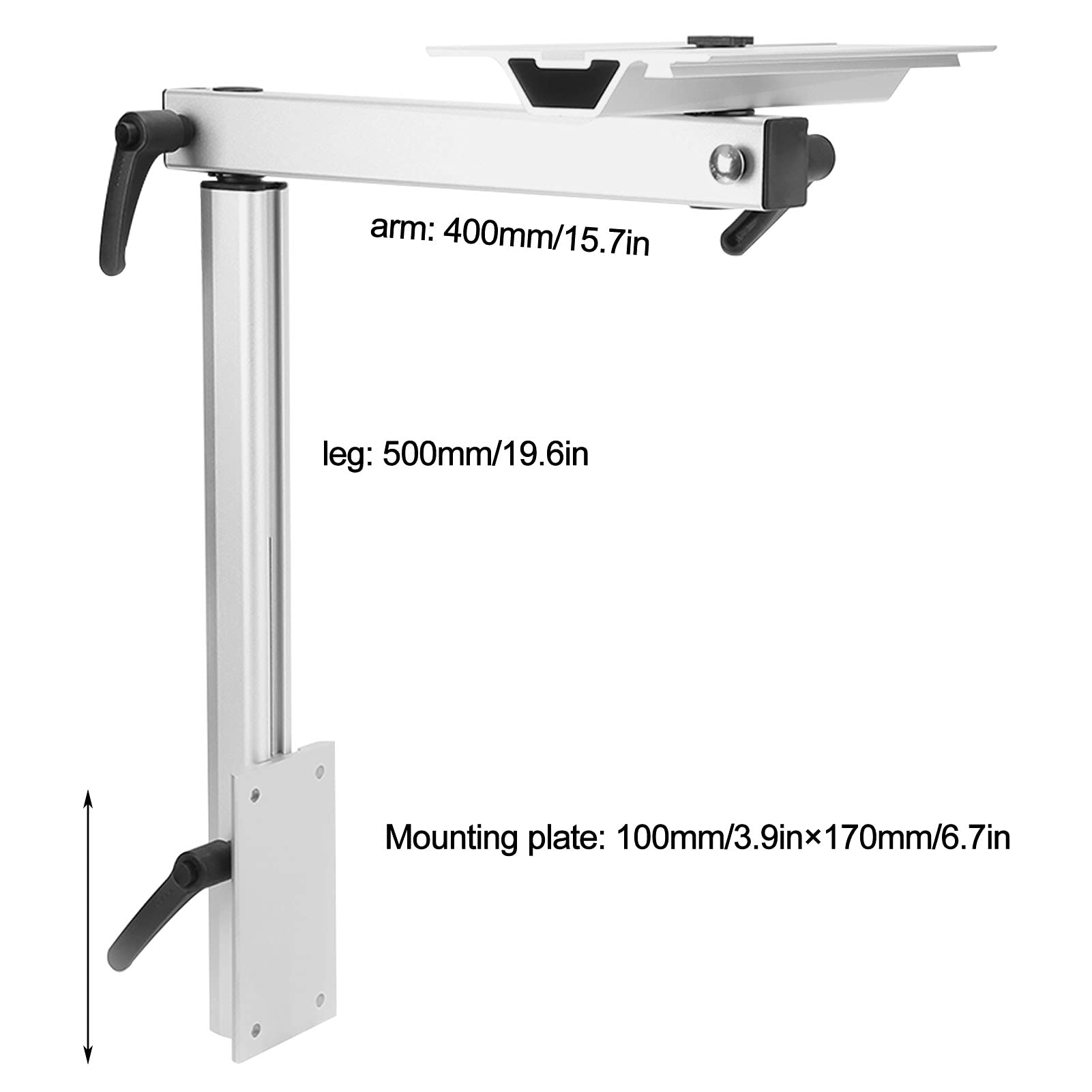 5pcs Adjustable RV Table Legs - Removable, Swivel, Height & Angle Adjustable for Motorhome, Yacht & Boat - Perfect for Dining, Workspace & Outdoor Use