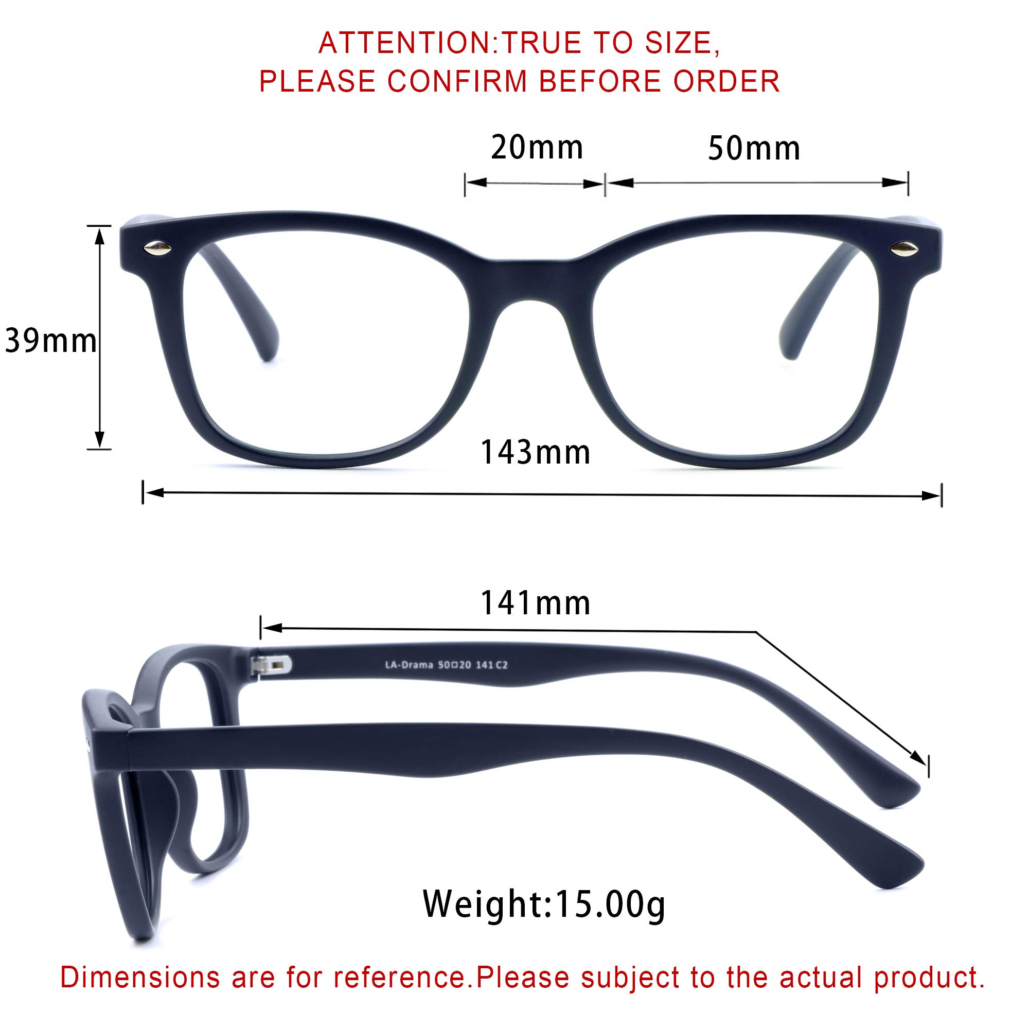 Premium Blue Light Blocking Glasses for Computer & Gaming - Anti Eyestrain, Anti Glare UV Protection - Unisex Reading & TV Glasses for Men & Women - Perfect for Office, Gaming & Digital Screen Use