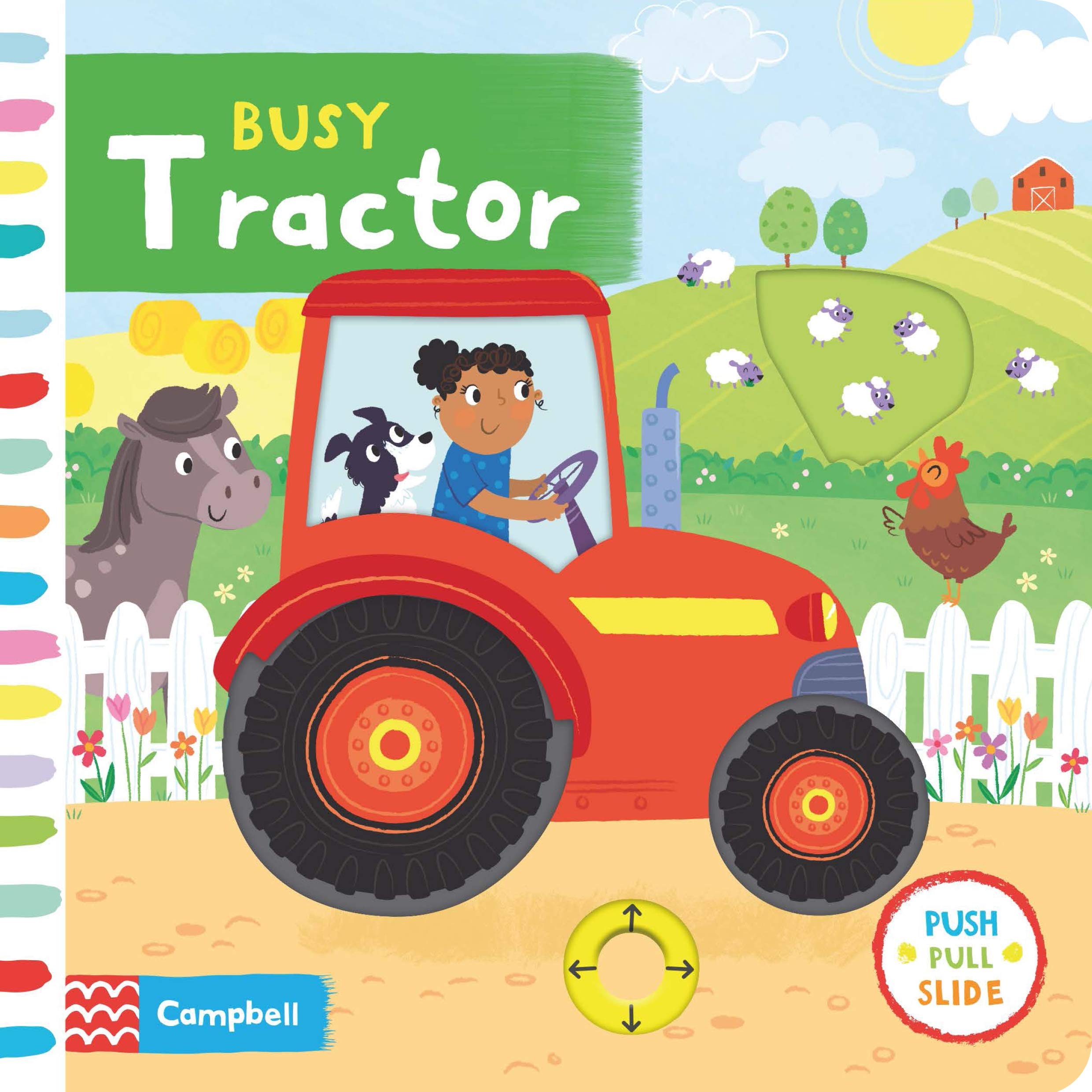 Campbell Busy Books - Busy Tractor Interactive Children's Book for Toddlers & Preschoolers | Fun Farm-Themed Learning & Playtime Activity