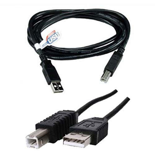 10ft USB 2.0 Printer Cable - USB A Male to B Male Scanner Cord for Canon, HP, Lexmark, Dell, Xerox, Samsung Printers - High-Speed Data Transfer for Office & Home Use