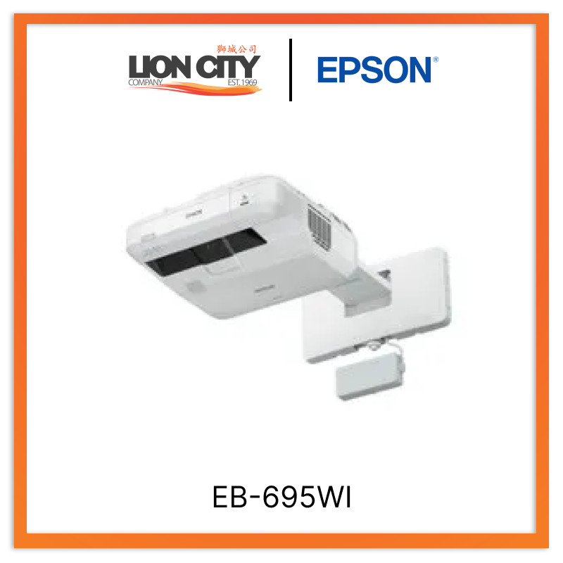 Epson EB 695WI Interactive Finger Touch Projector - WXGA 3LCD Projector with Wireless Connectivity for Classroom, Business Presentations & Home Theater