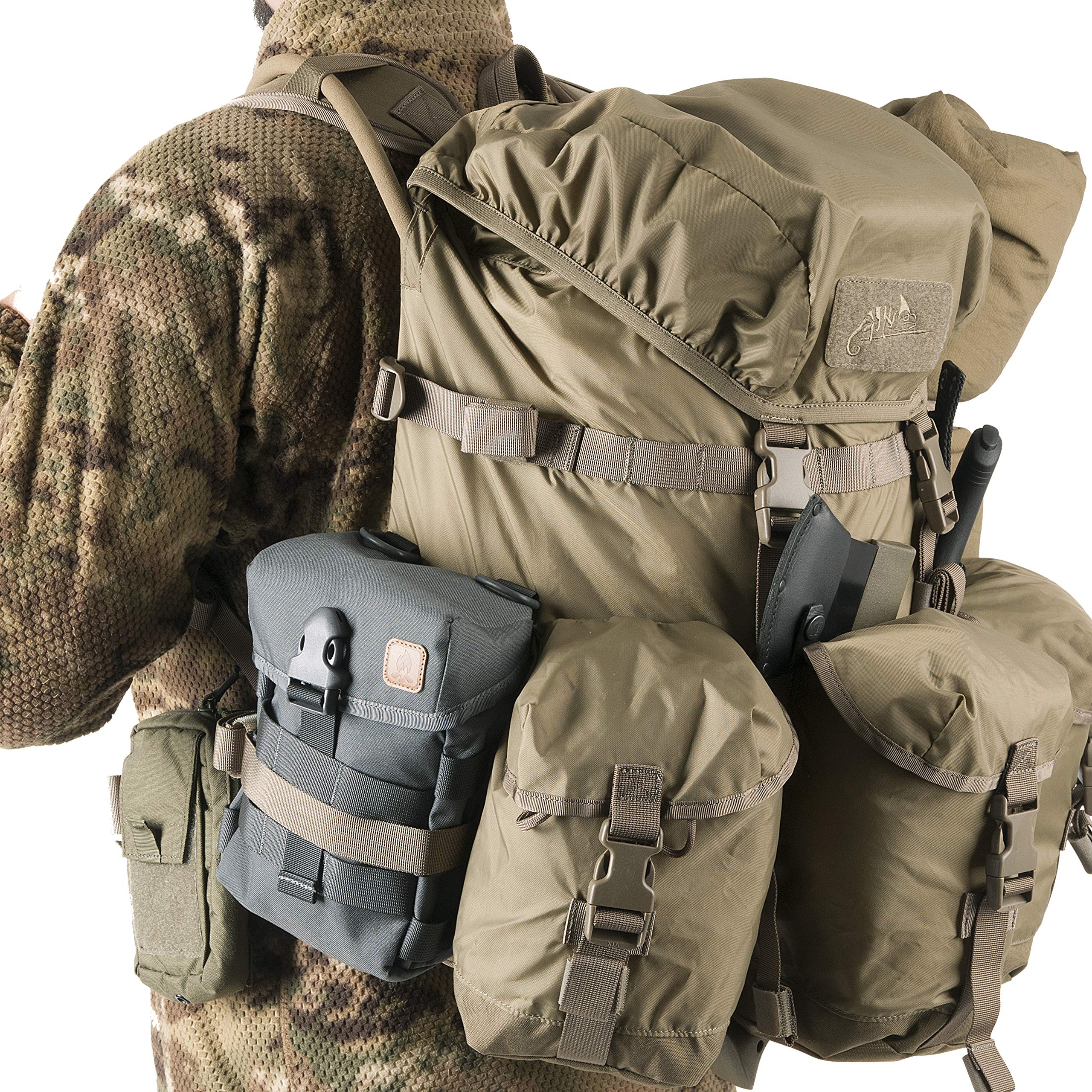 Helikon-Tex Matilda Bushcraft Backpack - Durable Outdoor Hiking Pack for Camping & Survival Gear (Black) | Perfect for Wilderness Adventures & Tactical Use