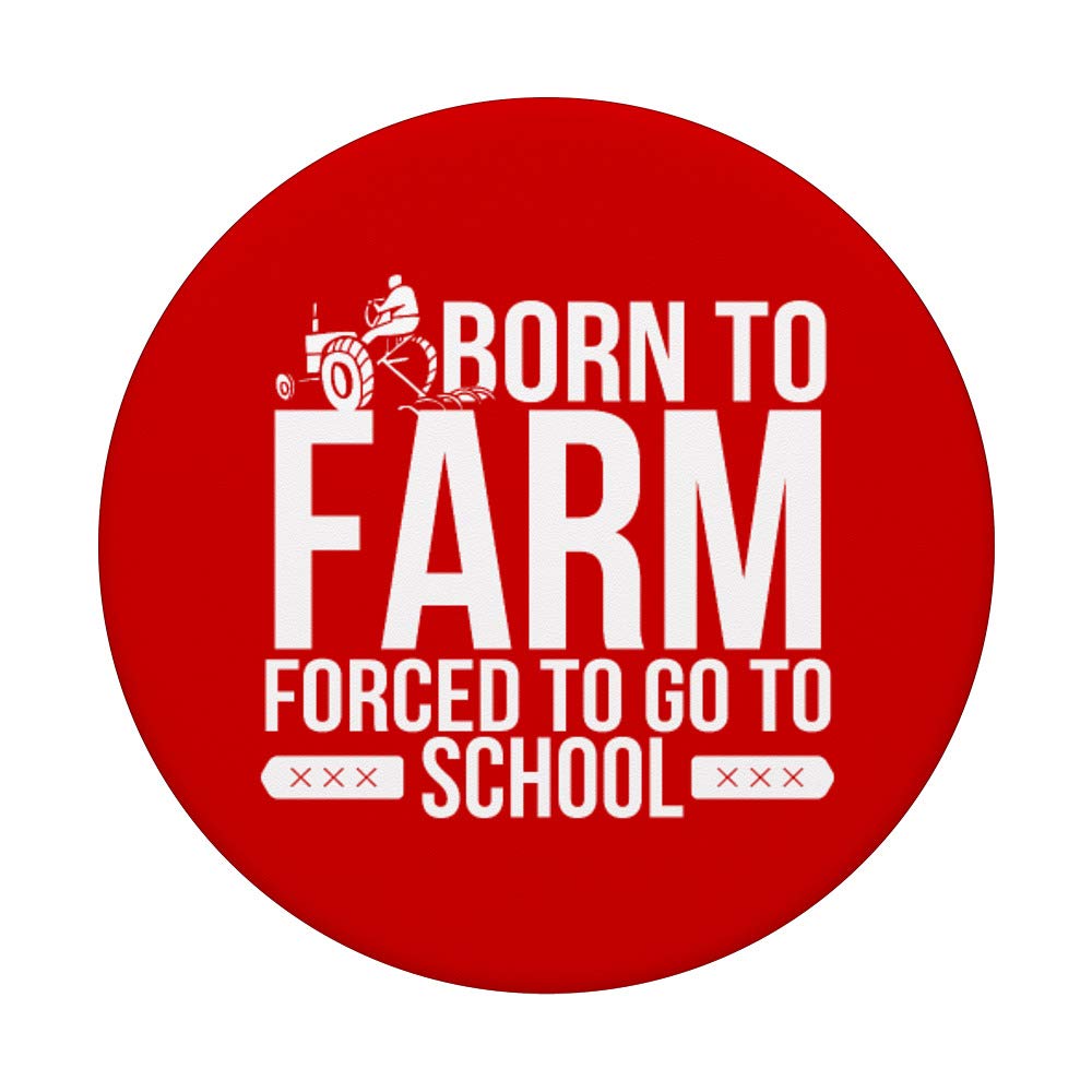 Born to Farm Forced to Go to School - Funny Farmer T-Shirt for Men & Women - Perfect for Agriculture Students, Farmers & Rural Lifestyle Enthusiasts