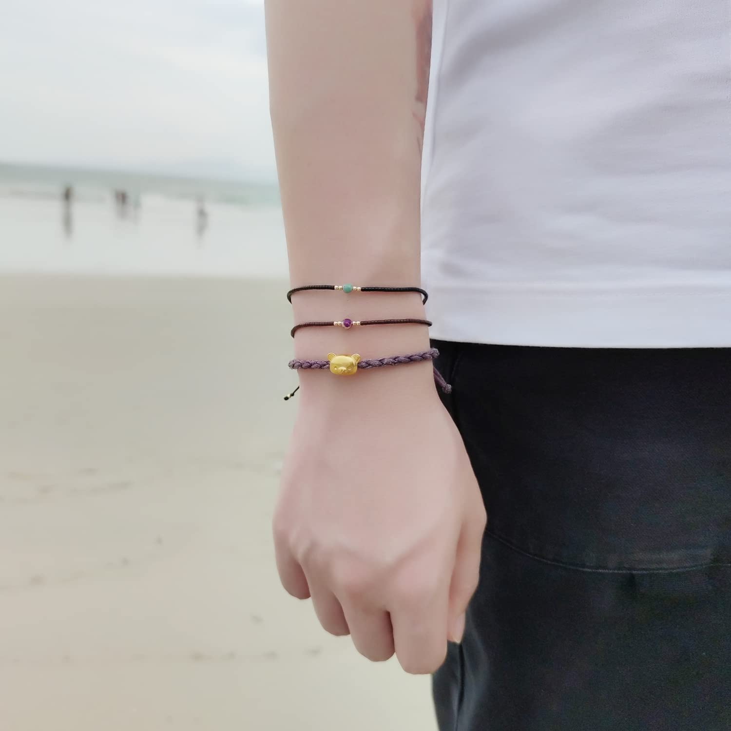 KELITCH Crystal Thin Strand Bracelets - Handmade Boho Beaded Bracelets for Women, Fashion Jewelry Gift for Her | Perfect for Everyday Wear, Parties & Special Occasions