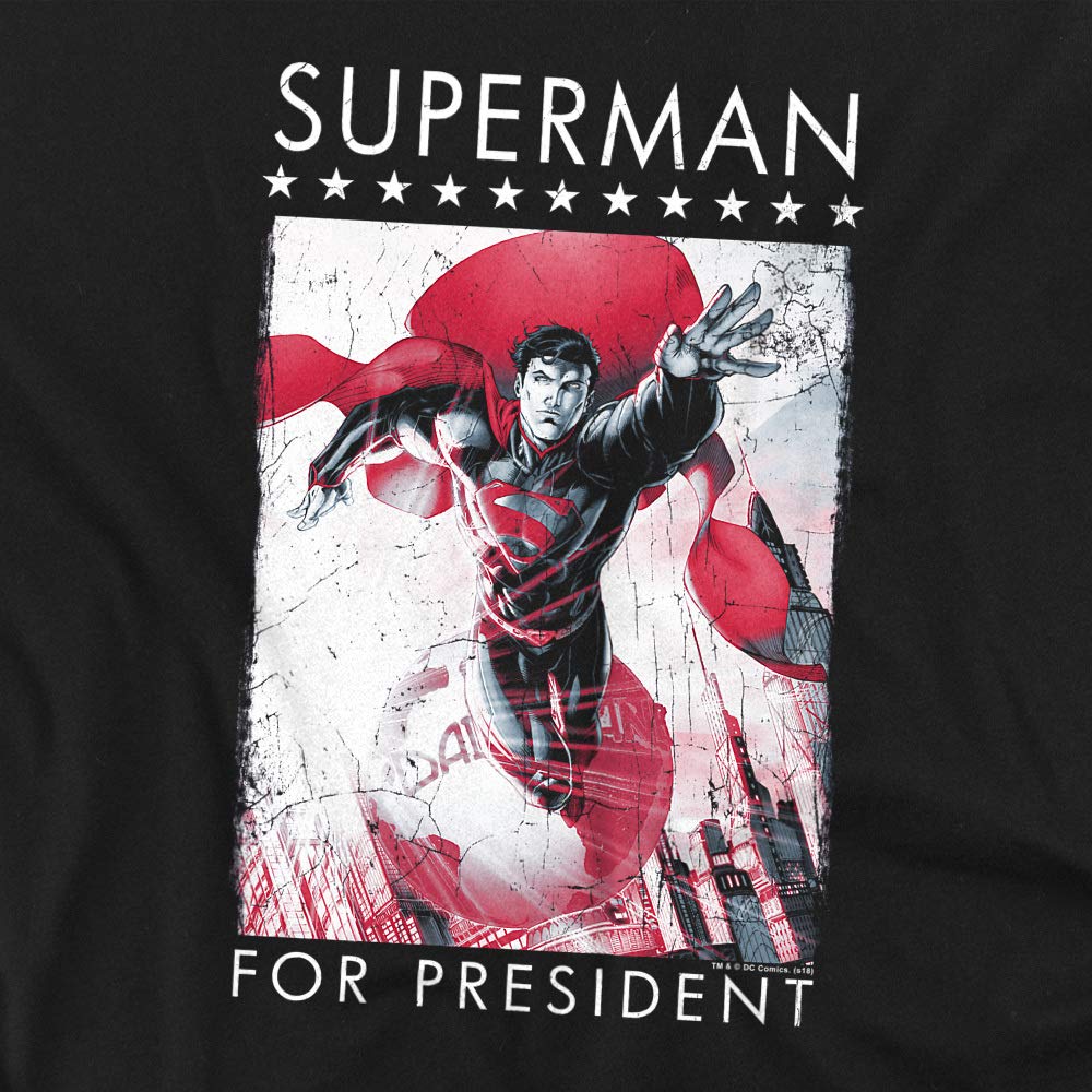 Superman for President Unisex T-Shirt for Men & Women - Casual Wear, Superhero Fan Gift, Political Humor Apparel