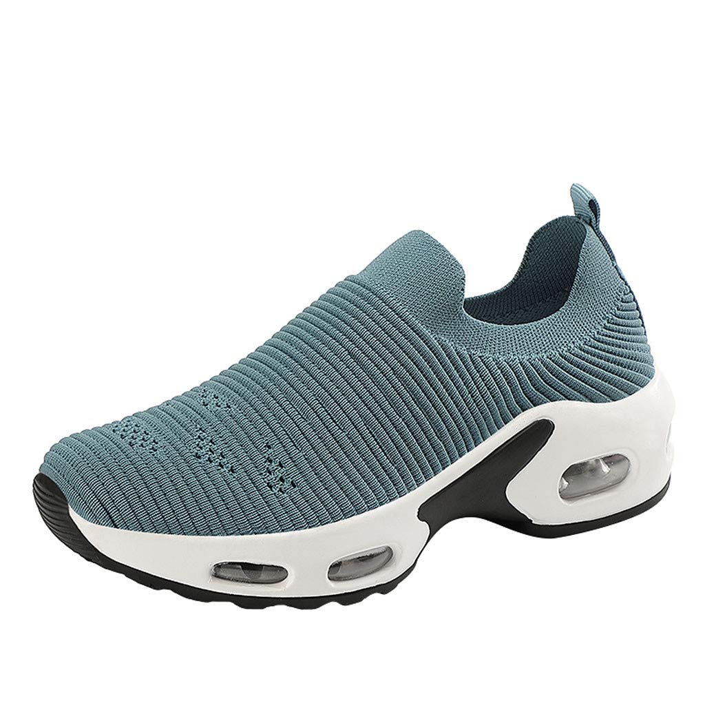 Gibobby Women's Slip-On Running Shoes - Lightweight Air Cushion Mesh Sneakers for Walking, Jogging & Nursing | Comfortable Casual Athletic Shoes for Workouts, Travel & Everyday Wear