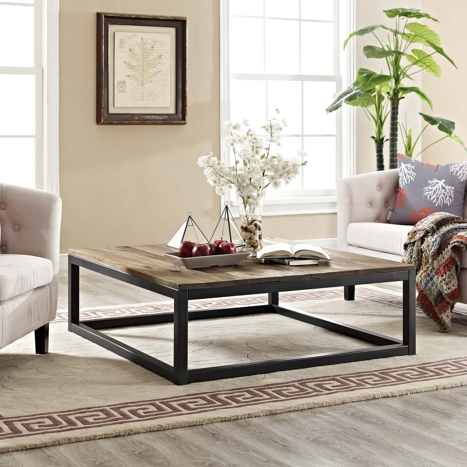 Attune Modern Large Coffee Table for Living Room - Stylish Centerpiece for Home Decor & Entertaining