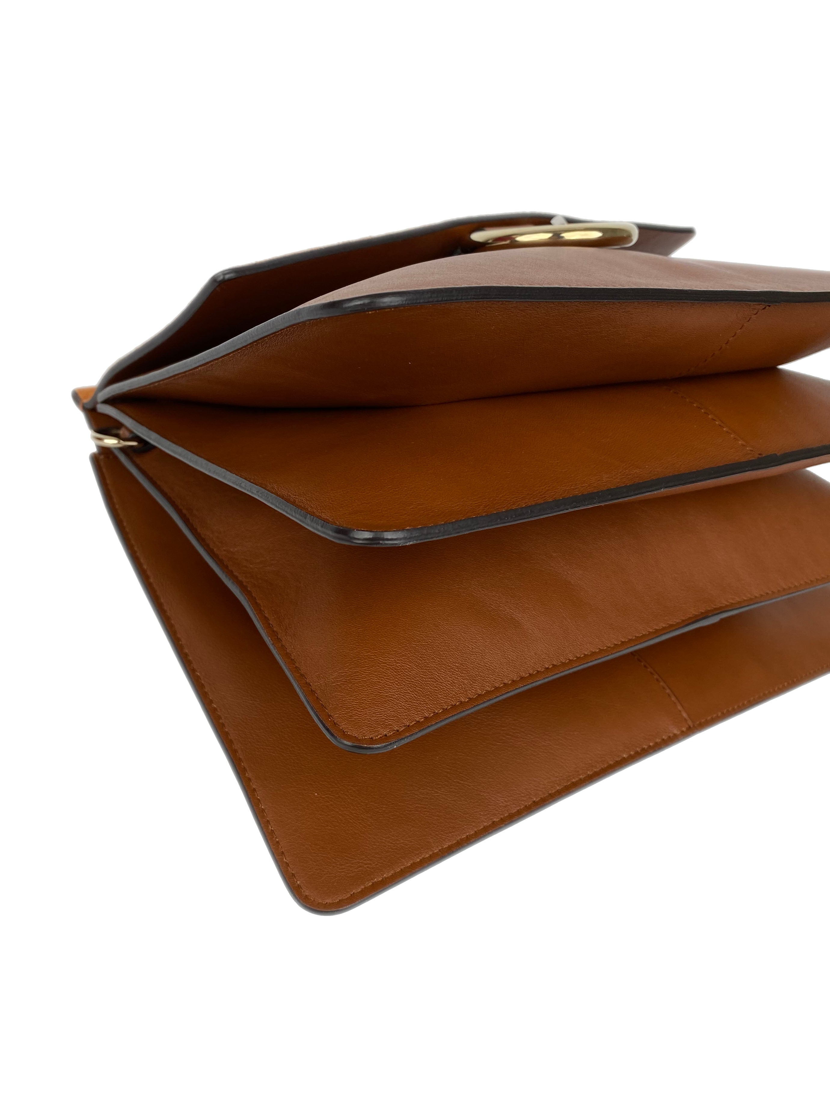 Chloe Faye Medium Shoulder Bag in Brown Leather - Perfect for Work, Travel & Everyday Use