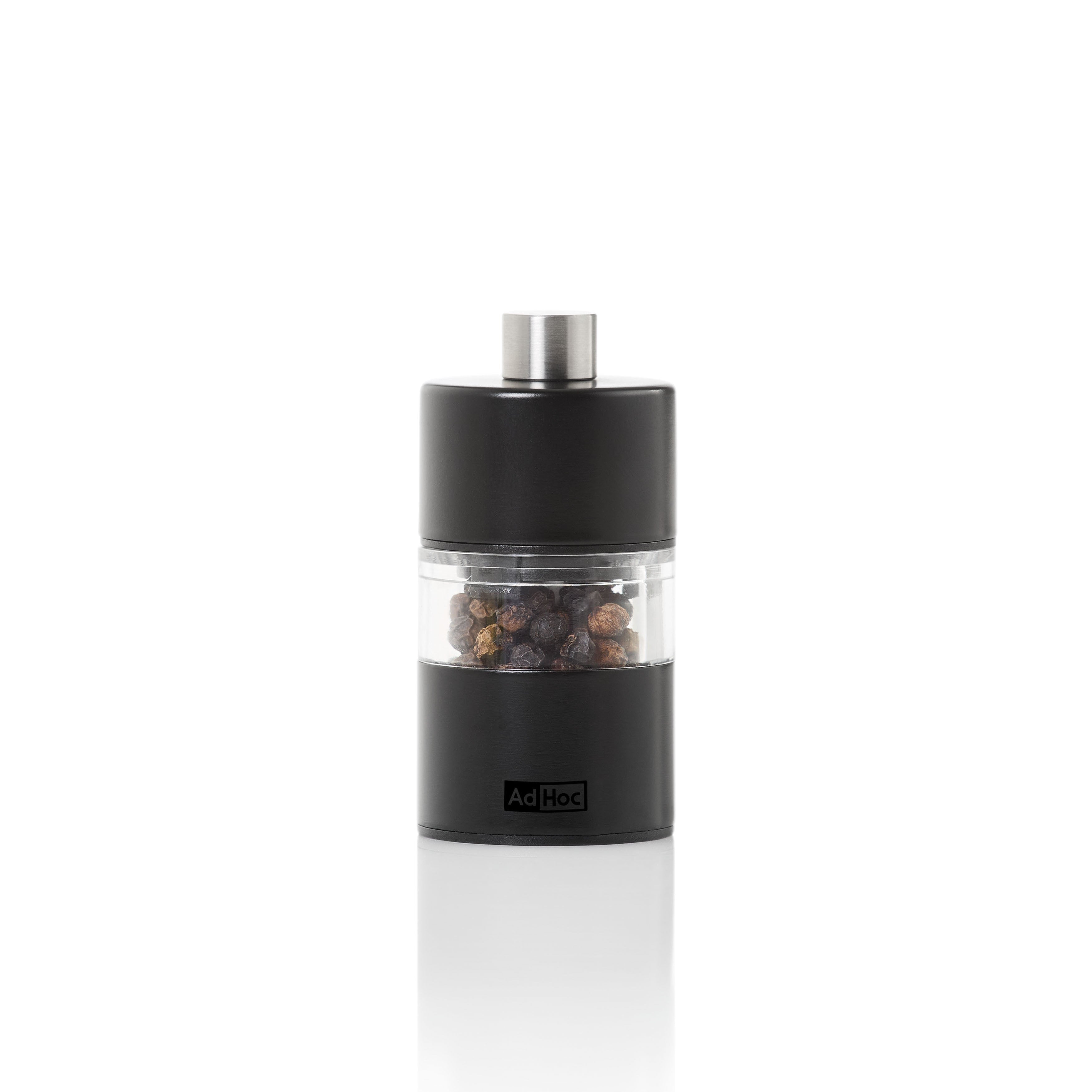 Adhoc Mini Mill Black - Compact and Portable Grain Grinder for Home Brewing, Baking & Coffee | Perfect for Small Batch Milling, Camping & Emergency Food Prep