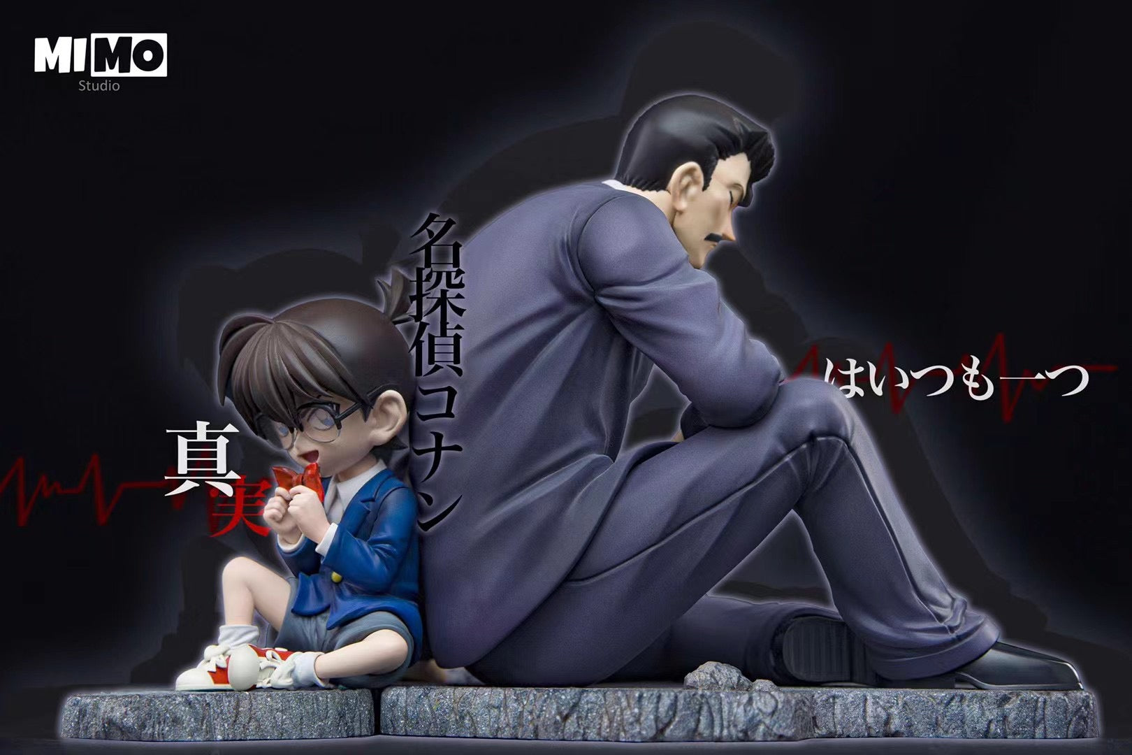 Mimo Studio Detective Conan & Mouri Kogorou Anime Figure Set - Official Licensed Collectible for Anime Fans, Home Decor, and Gift Giving | Perfect for Display, Themed Parties, and Anime Collections