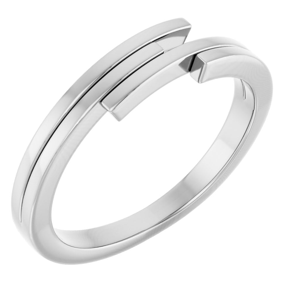 925 Sterling Silver Geometric Facet Triangle Ring Band for Women - 5mm Wide Minimalist Stackable Ring - Perfect for Everyday Wear, Gifts & Special Occasions