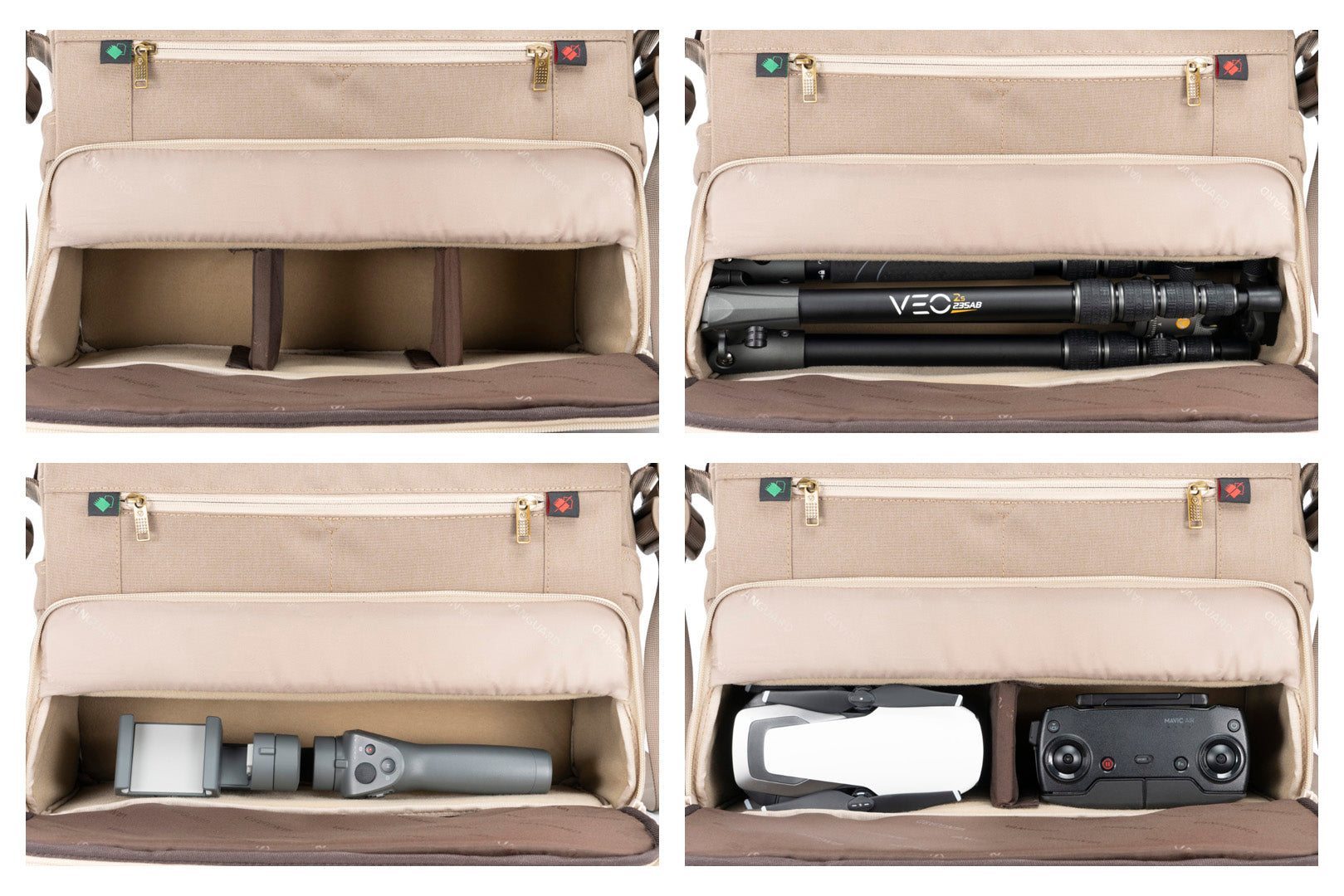 VEO RANGE 38 BG Messenger Camera Bag - Waterproof DSLR Shoulder Bag for Photographers, Travel & Outdoor Shooting (Tan) - Perfect for Hiking, Street Photography & Daily Commute