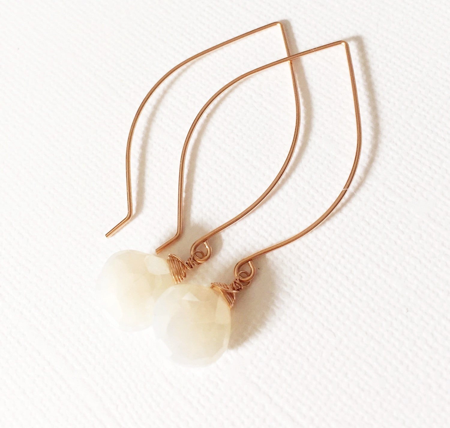 Kalena Pearl Chalcedony Earrings (E159) - Elegant Handmade Jewelry for Women, Perfect for Weddings, Parties & Special Occasions