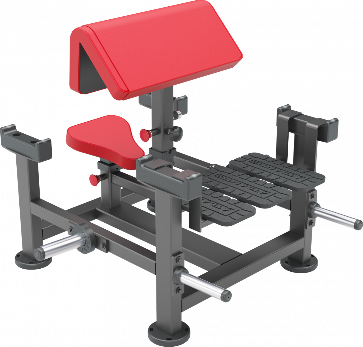 ATLANTIS Poliquin Seated Preacher Curl Bench - Professional Arm Workout Equipment for Bicep & Triceps Training - Perfect for Home Gym & Commercial Fitness Centers