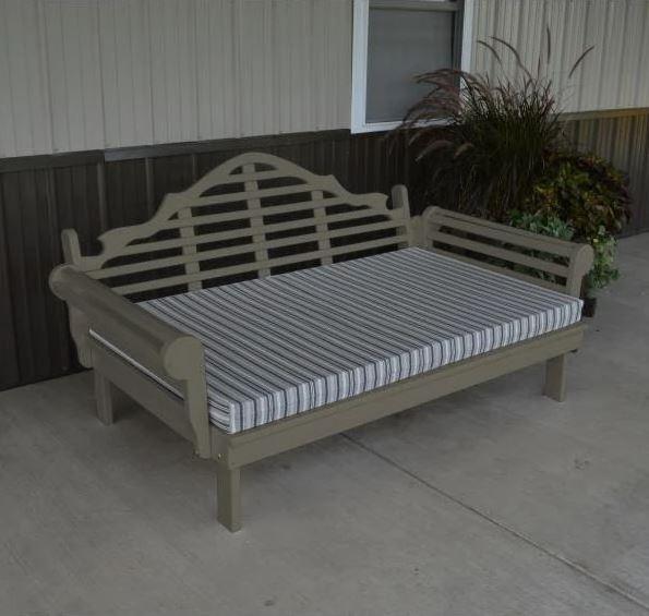 A&L Furniture Yellow Pine Marlboro Daybed - Solid Wood Sofa Bed with Trundle, Perfect for Guest Room, Dorm, or Small Space Living