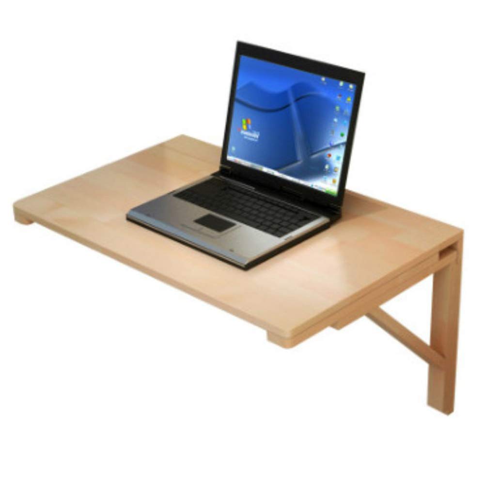 Bseack Small Coffee Table - Multifunctional Folding Drop-Leaf Wall Mount Table for Dining, Workspace & Bookshelf - Space Saving Solution for Apartments (120x60cm) - Perfect for Small Living Rooms, Studio Apartments & Home Offices