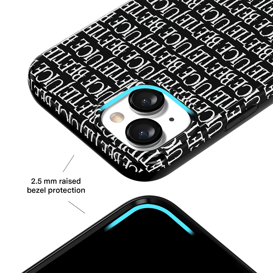 Beetlejuice iPhone Case - Premium Protective Cover for iPhone 13/14/15 - Unique Movie Inspired Design - Perfect for Halloween, Cosplay, and Movie Fans