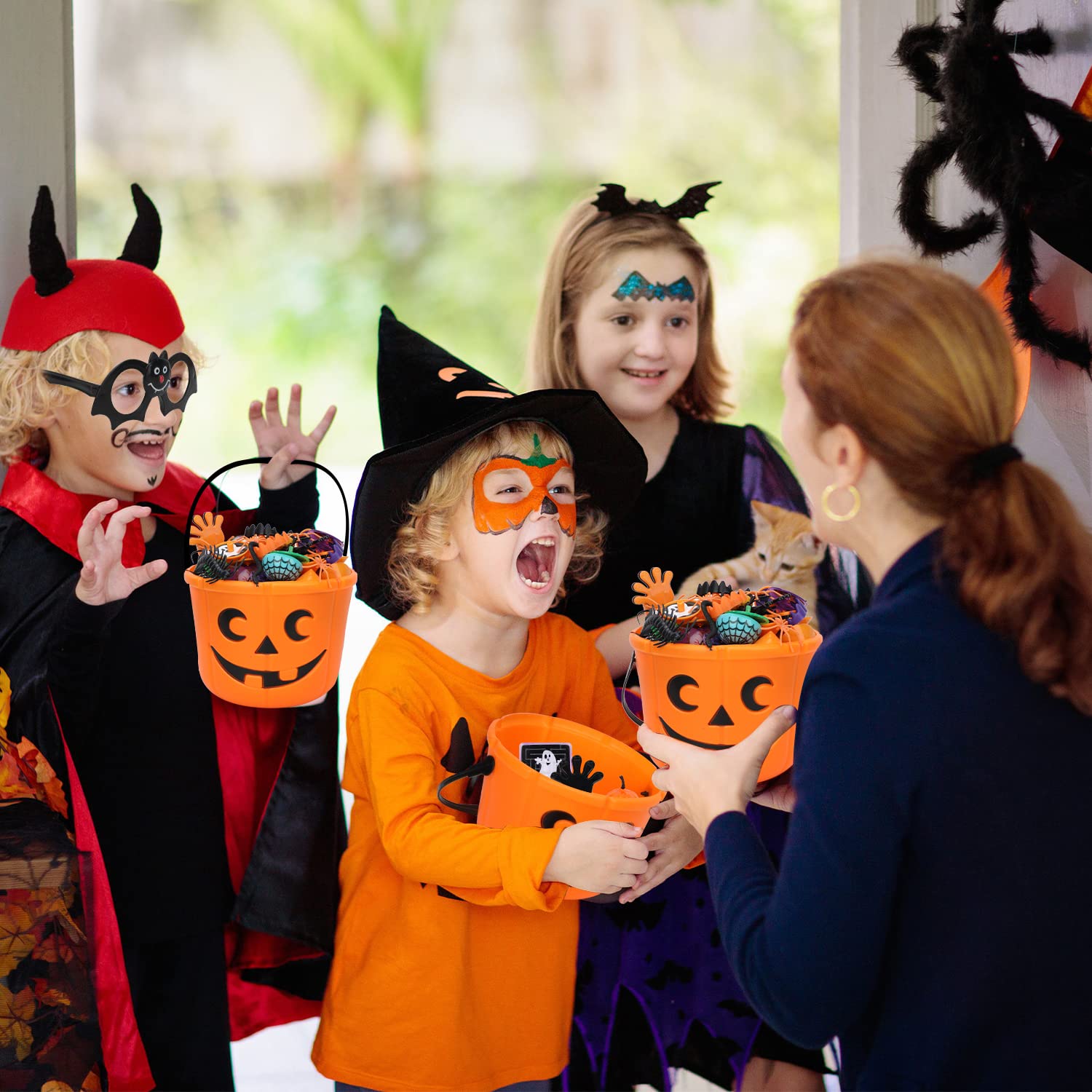 TOY Life Halloween Party Favors Bulk Pack - 50pcs Non-Candy Treats & Prizes for Kids Classroom, Trick or Treat, Goodie Bags - Fun Halloween Party Supplies for School Events & Neighborhood Celebrations