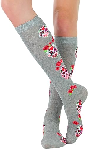 Single: Grey W/ Pink Skulls & Roses