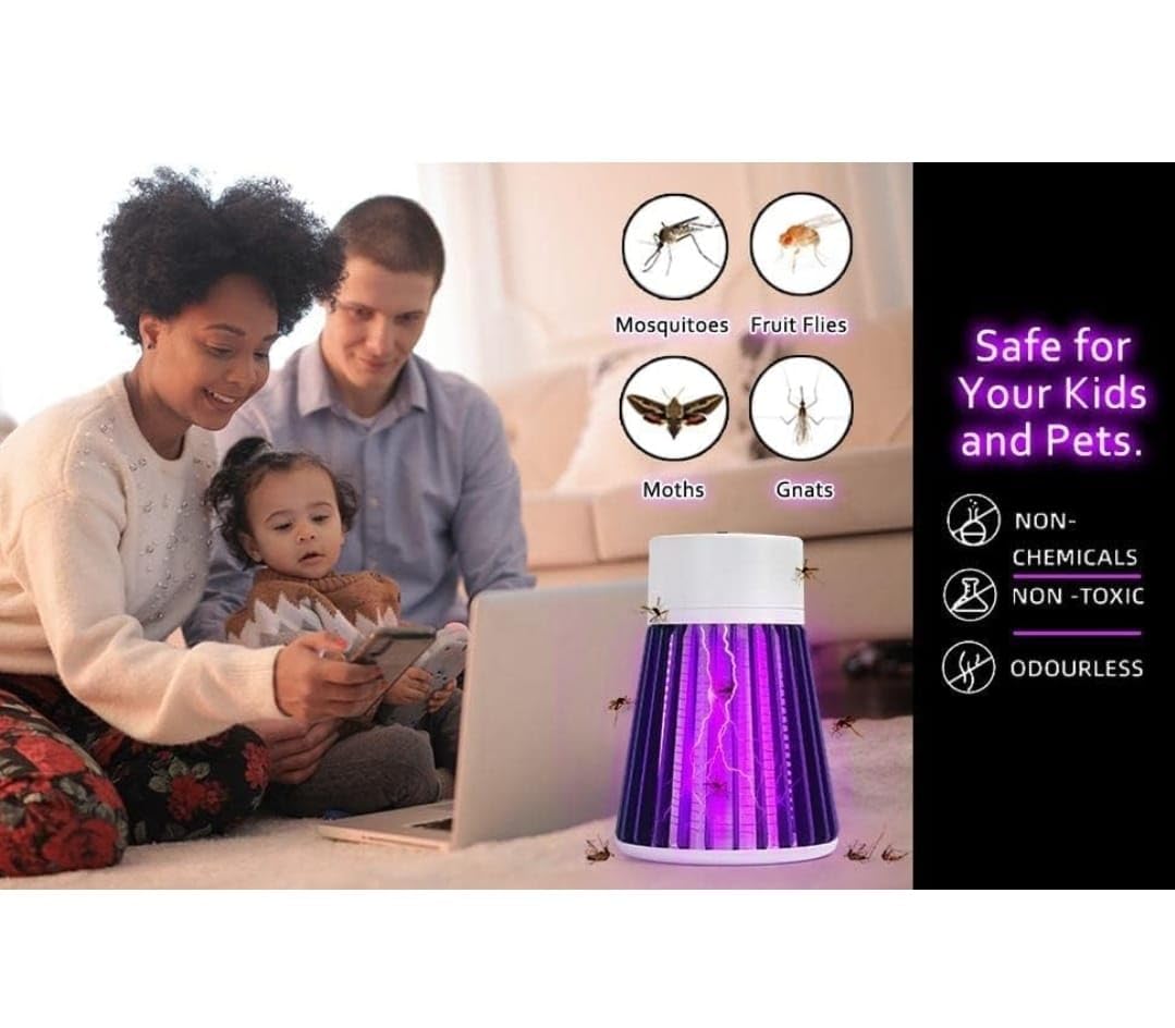 UPRONex21 Mosquito Lamp - Eco-Friendly Bug Zapper with Electric Shock Technology - Dual Mosquito Killer for Indoor & Outdoor Use - Portable Insect Trap for Home, Camping, and Patio Protection