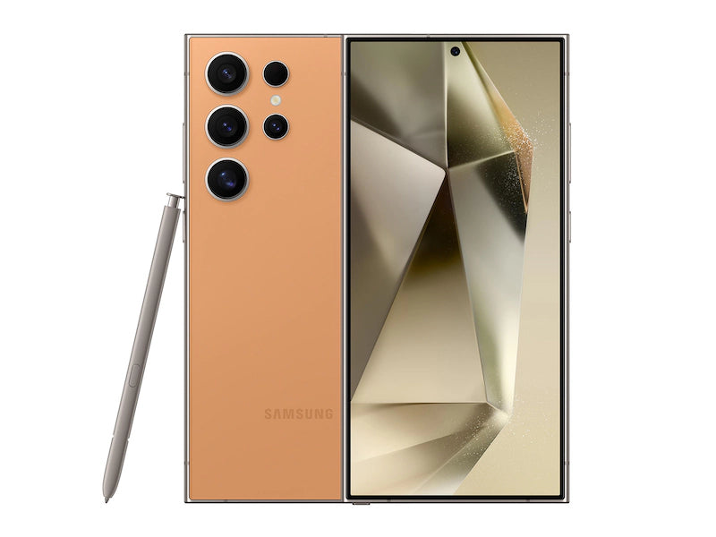 Samsung Galaxy S24 Ultra 256GB GSM Unlocked Smartphone - Titanium Orange Color | Premium Android Phone for Business, Photography & Gaming