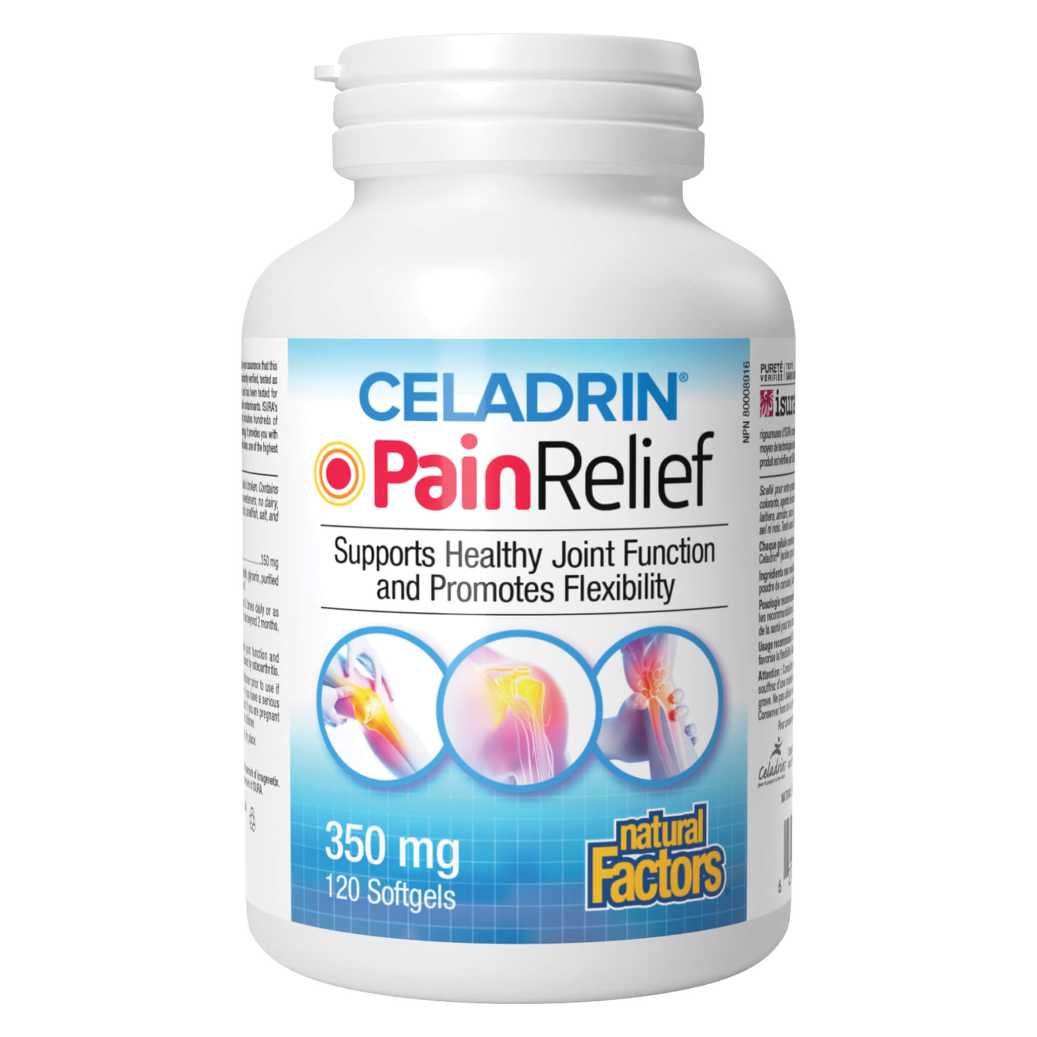 Celadrin Pain Relief 350 mg Capsules - Natural Joint Support Supplement for Arthritis & Muscle Discomfort | Fast-Acting Formula for Active Lifestyles