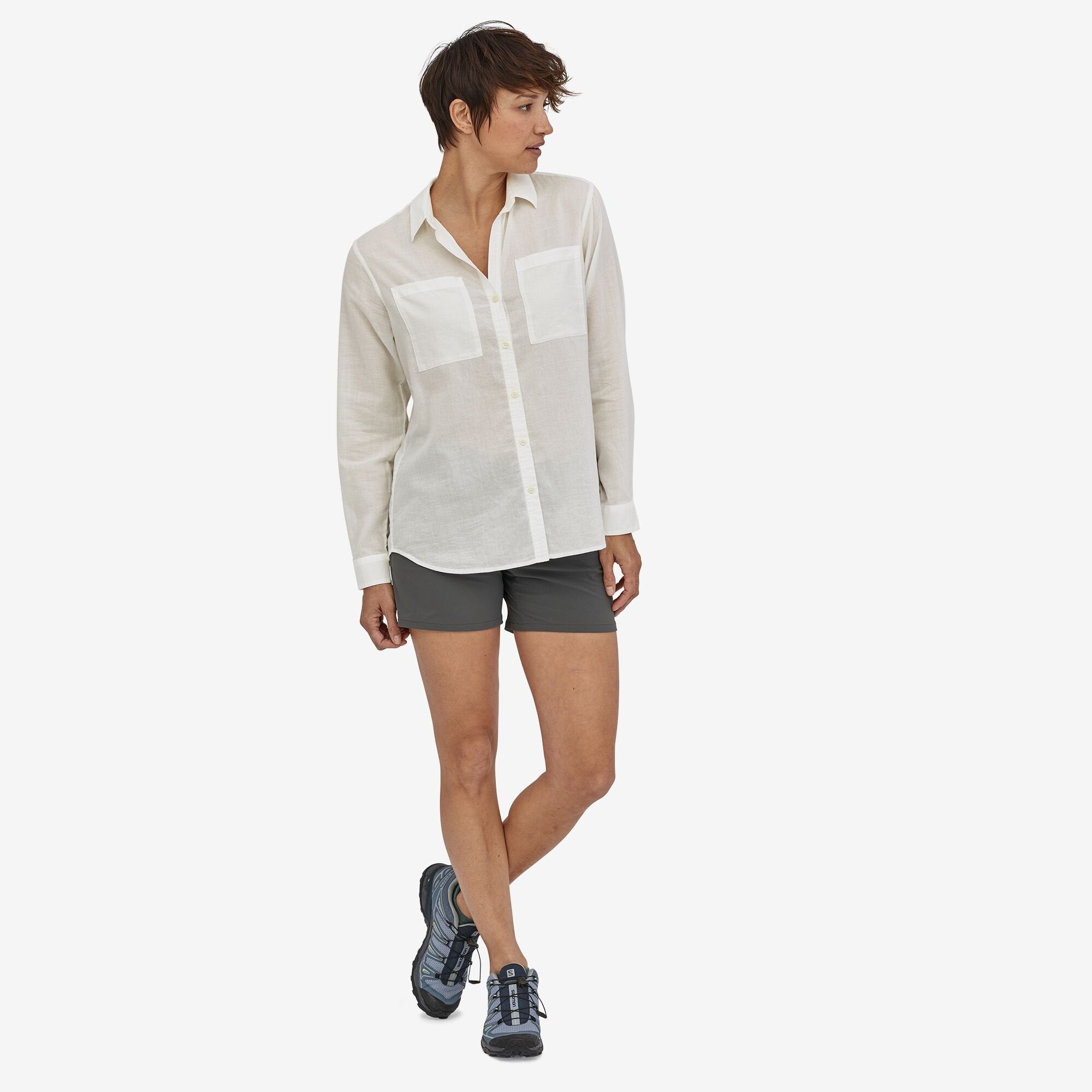 Women's Lightweight A/C® Button-Down Shirt - Breathable & Comfortable for Work, Travel & Casual Wear