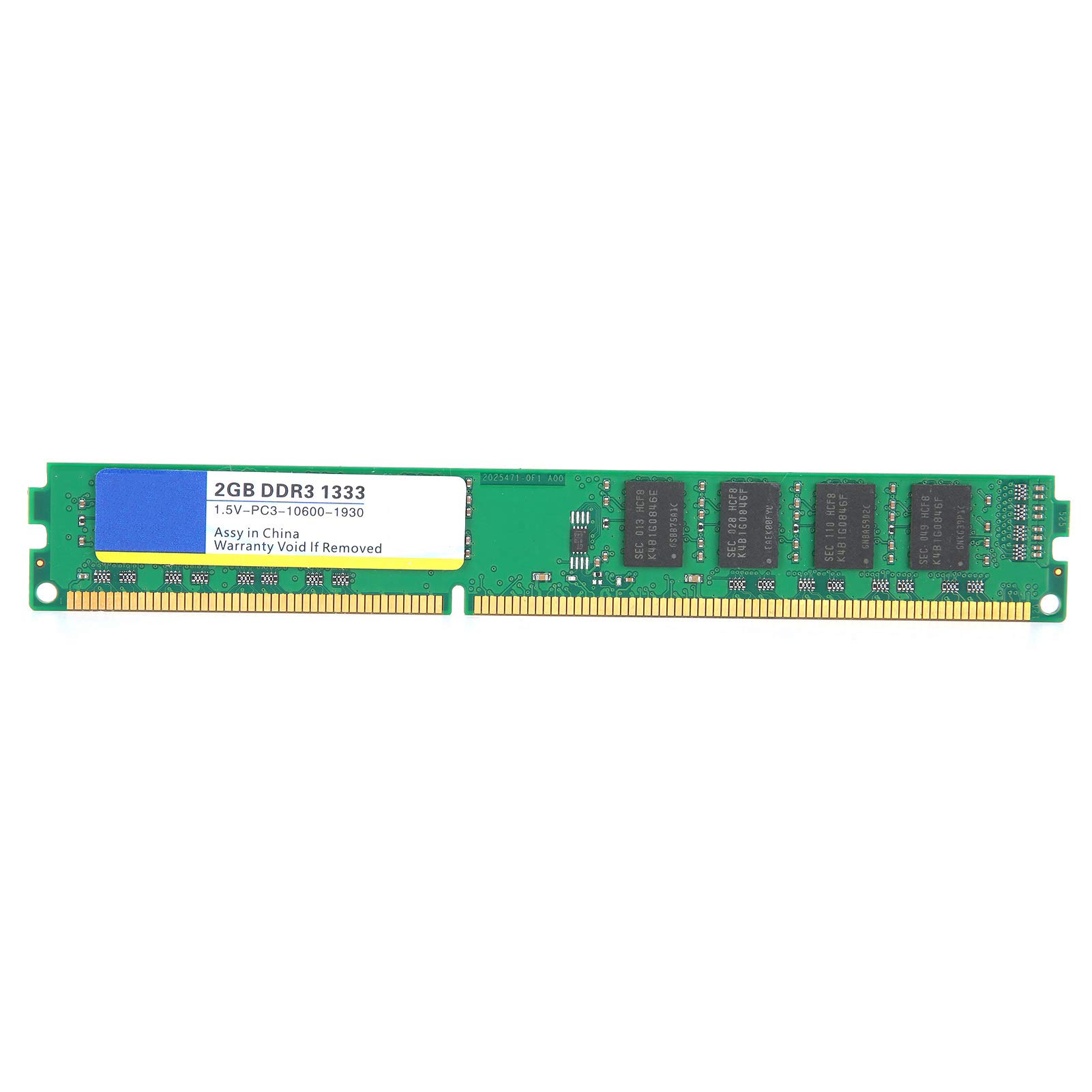 2GB DDR3 1333MHz PC3-10600 240-Pin 1.5V Memory Module for Desktop & Laptop Upgrade, Enhance Performance for Gaming, Multitasking, and Office Work