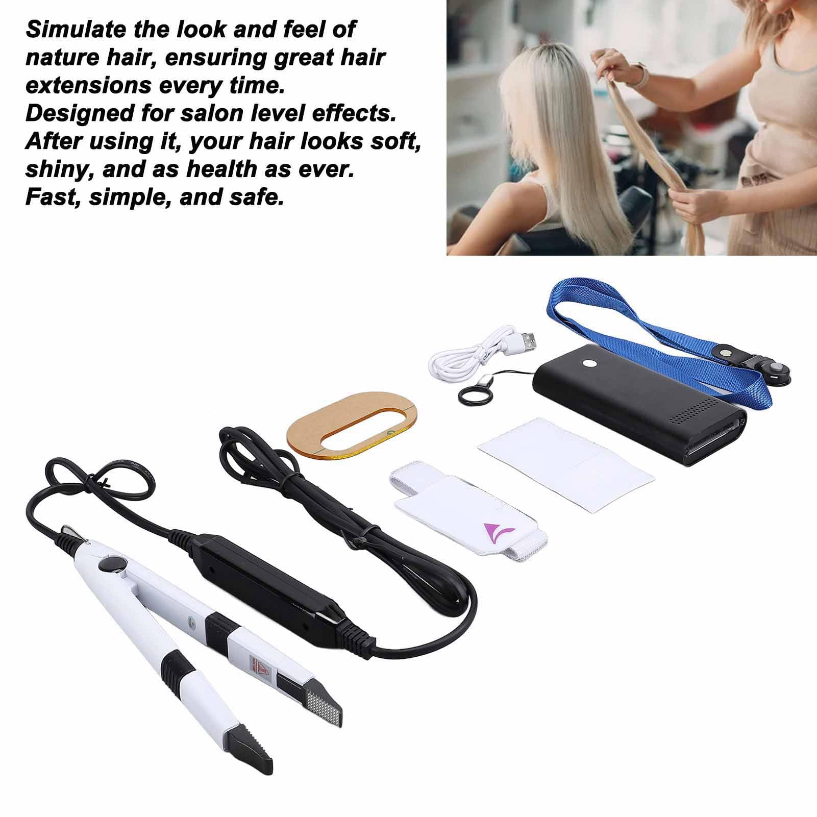 Professional 15W V Light Hair Extension Machine Kit with Glue Remover - At-Home Salon Hair Extensions System (US Plug) | Perfect for DIY Hair Extensions, Salon-Quality Results at Home