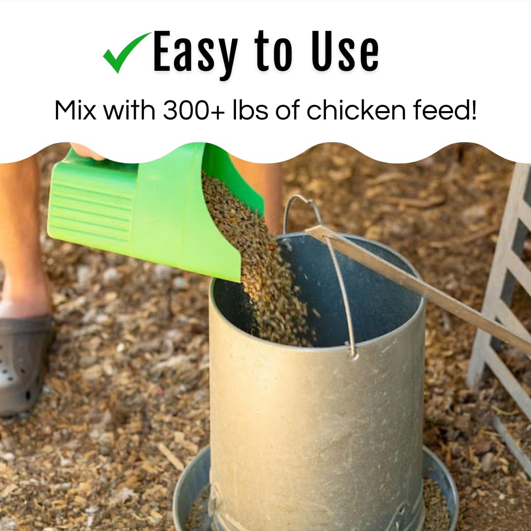 Natural Herb Supplement for Backyard Chickens - Organic Poultry Feed Botanical Mix, Plant-Based Chicken Treats for Daily Wellness, Feather Quality & Egg Production | USA Made (5 LB) | Perfect for Coop Snacks, Chicken Health Boost & Organic Egg Laying Support