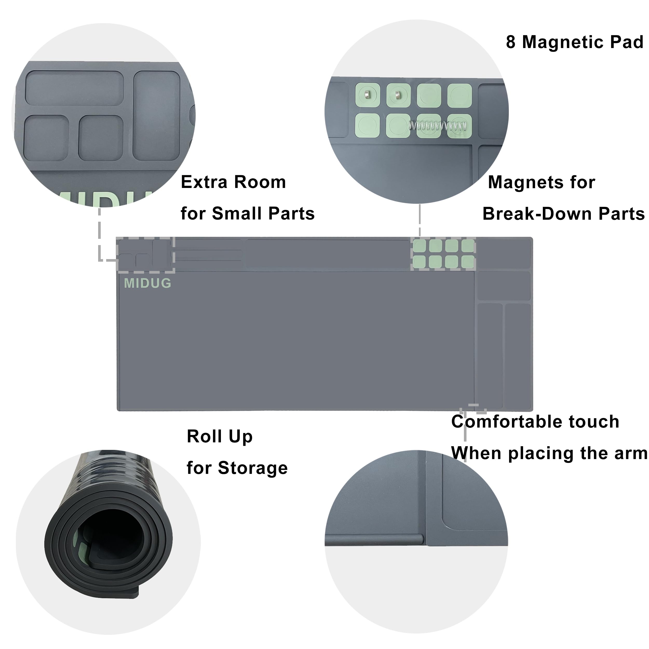 43”X18” Large Gun Cleaning Mat - Durable Non-Slip Surface for Firearm Maintenance & Protection | Perfect for Gun Cleaning, Repair & Storage | Ideal for Shooting Range, Hunting & Home Armory Use
