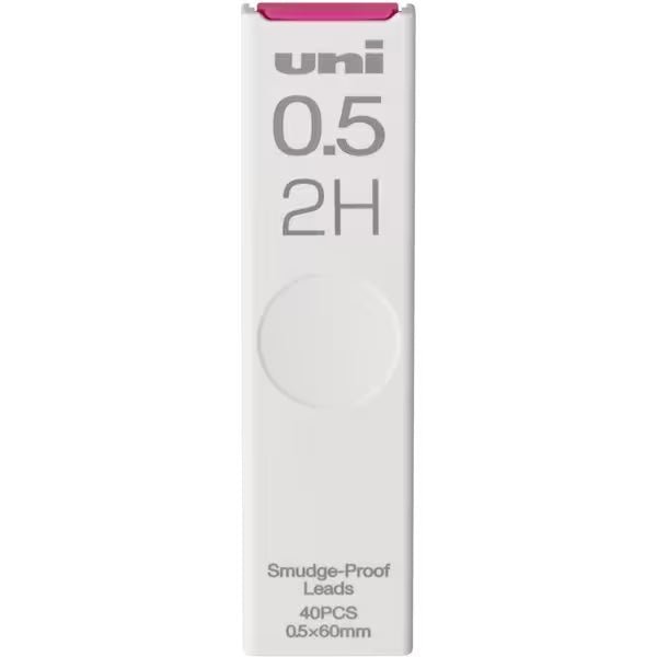 uni Mitsubishi Black Pencil Lead - 0.5mm HB Graphite Refills for Mechanical Pencils - Perfect for Writing, Drawing & Sketching in School, Office & Art Projects