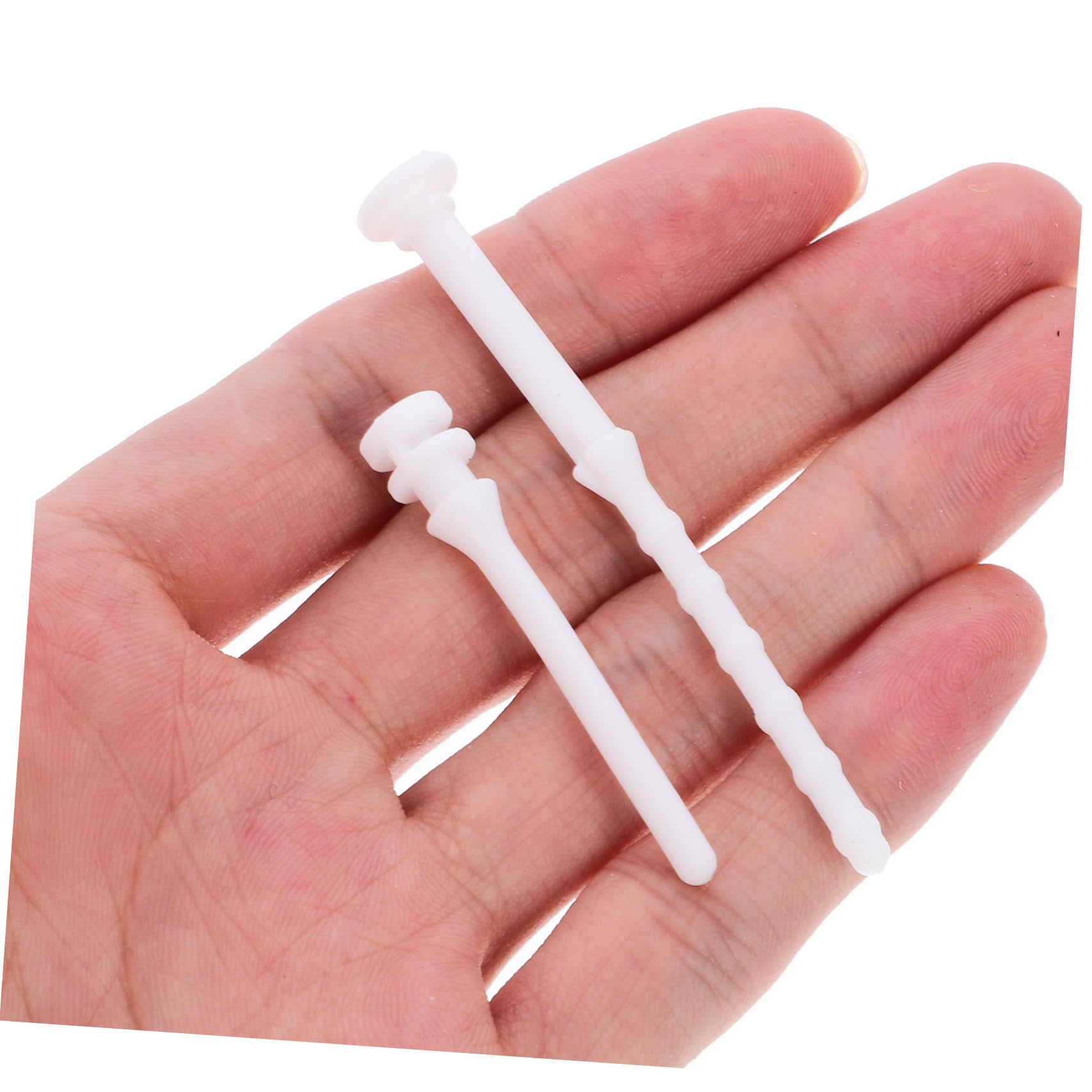 iplusmile 20pcs Computer Case Glue Nails Kit - Rivets, Fan Screws & Vibration Reducing Mounting Screws (White Silicone Rubber) for PC Building, Case Fan Installation & Noise Reduction